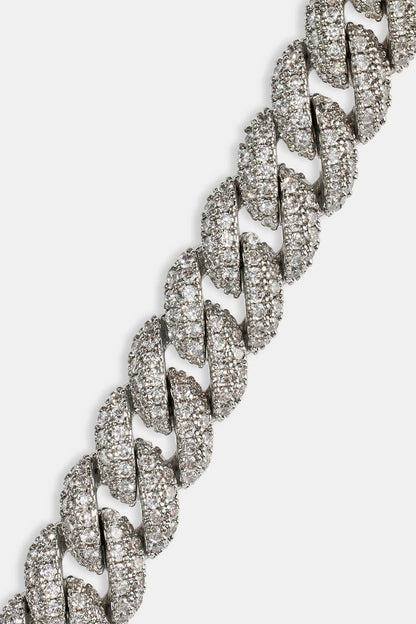 Iced Cuban Chain - 8mm - White - Kick Game