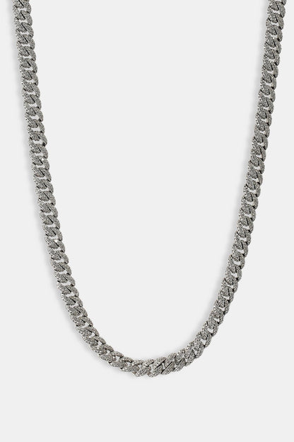 Iced Cuban Chain - 8mm - White - Kick Game