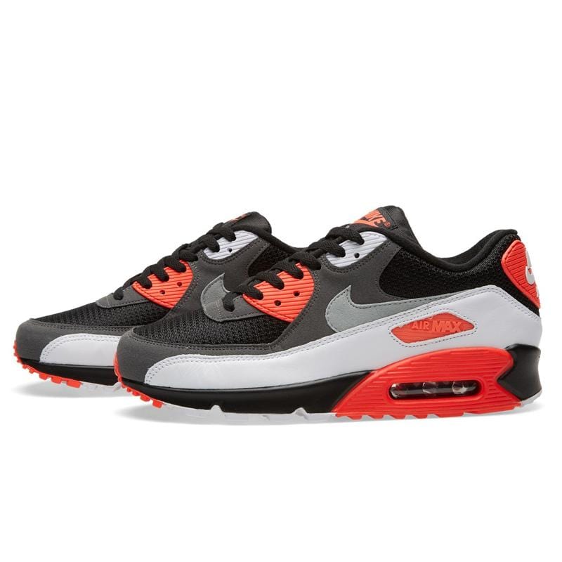 NIKE AIR MAX 90 OG 'REVERSE INFRARED' Black, Neutral & Dark Grey - Kick Game