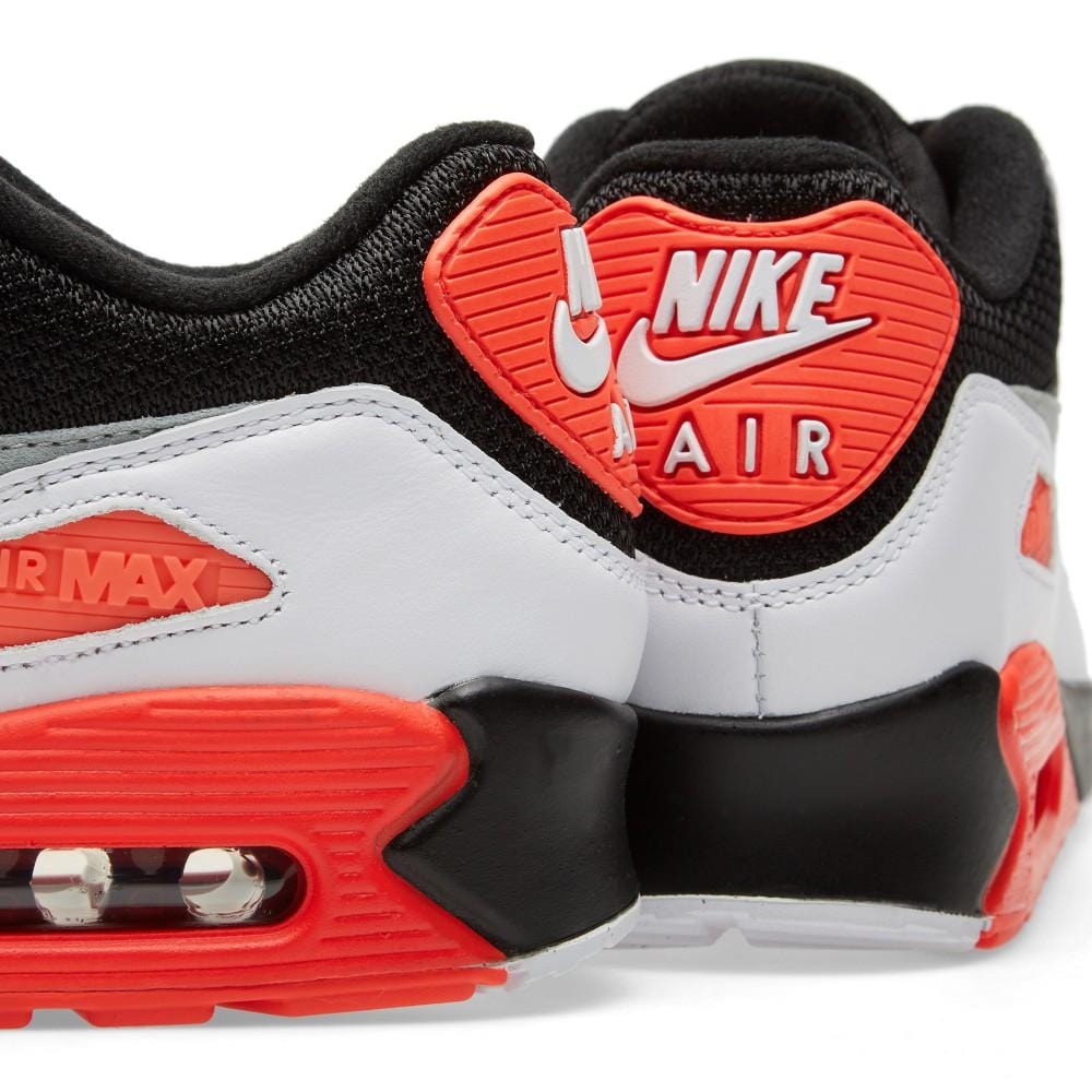 NIKE AIR MAX 90 OG 'REVERSE INFRARED' Black, Neutral & Dark Grey - Kick Game