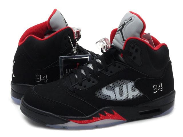 AIR JORDAN 5 RETRO SUPREME "SUPREME" Black - Kick Game