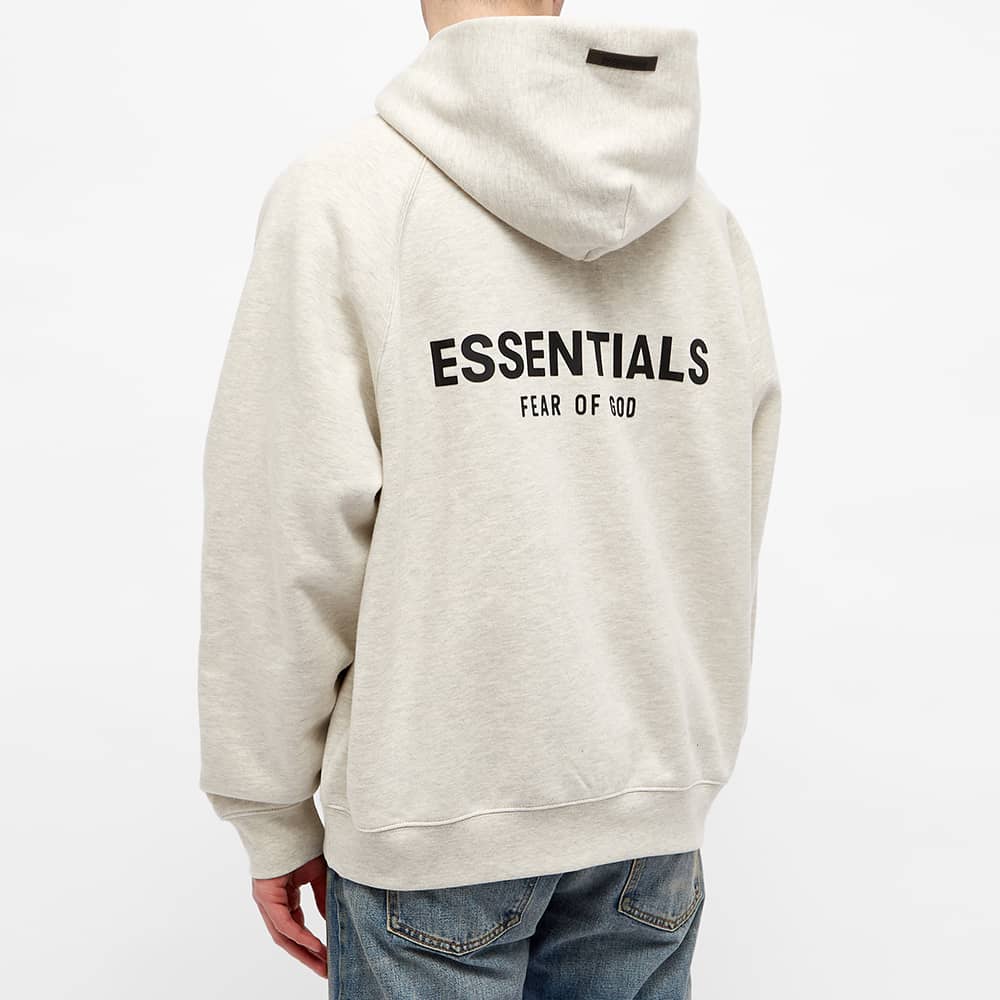 FEAR OF GOD ESSENTIALS Pullover Hoodie Light Heather Oatmeal - Kick Game