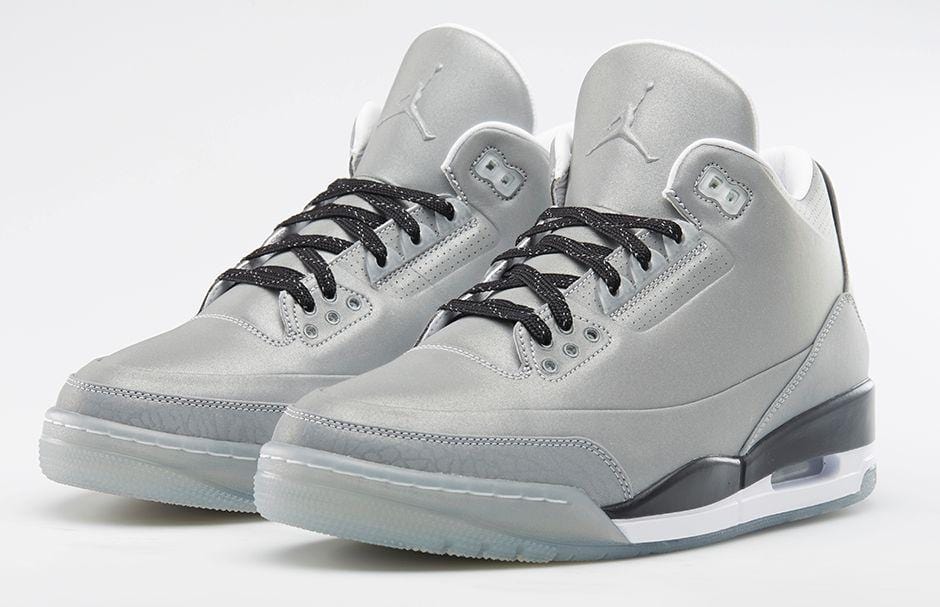 Air Jordan 3 '5Lab3' Reflect Silver - Kick Game