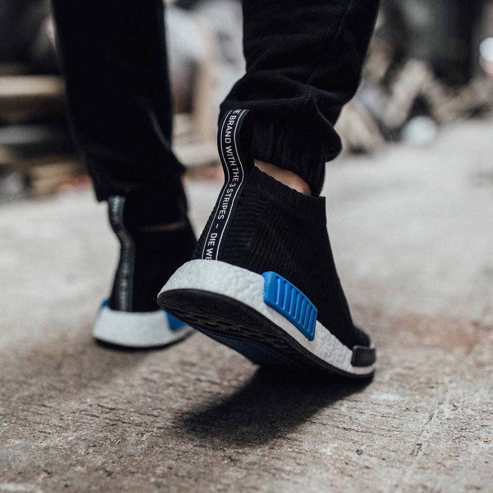 Adidas NMD_CS1 Primeknit Core Black-Lush Blue - Kick Game