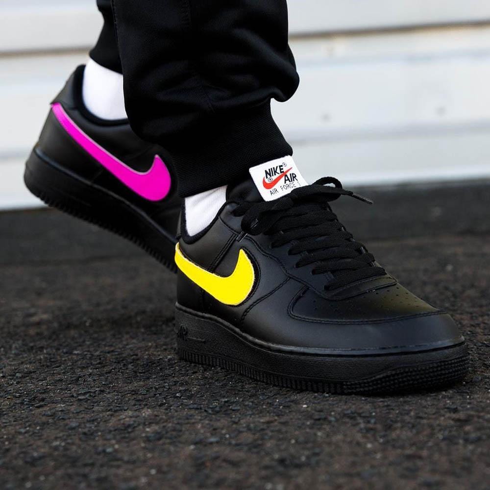 Nike Air Force 1 07 QS Velcro Black Swoosh Pack - Kick Game