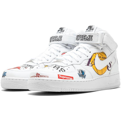 Supreme x NBA x Air Force 1 Mid 07 'White' - Kick Game