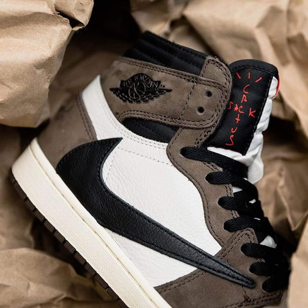 Travis Scott x Jordan 1 Backwards Swoosh Mocha - Kick Game