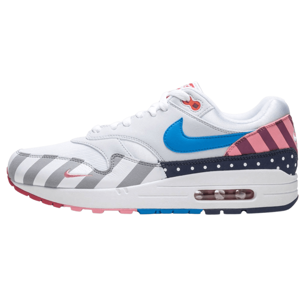 Nike Air Max 1 V SP Patch White - Obsidian - University Red — Kick Game