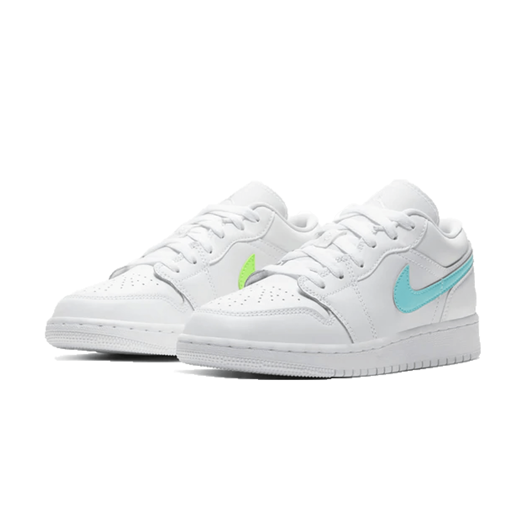 Air Jordan 1 Low GS 'White Neon' - Kick Game