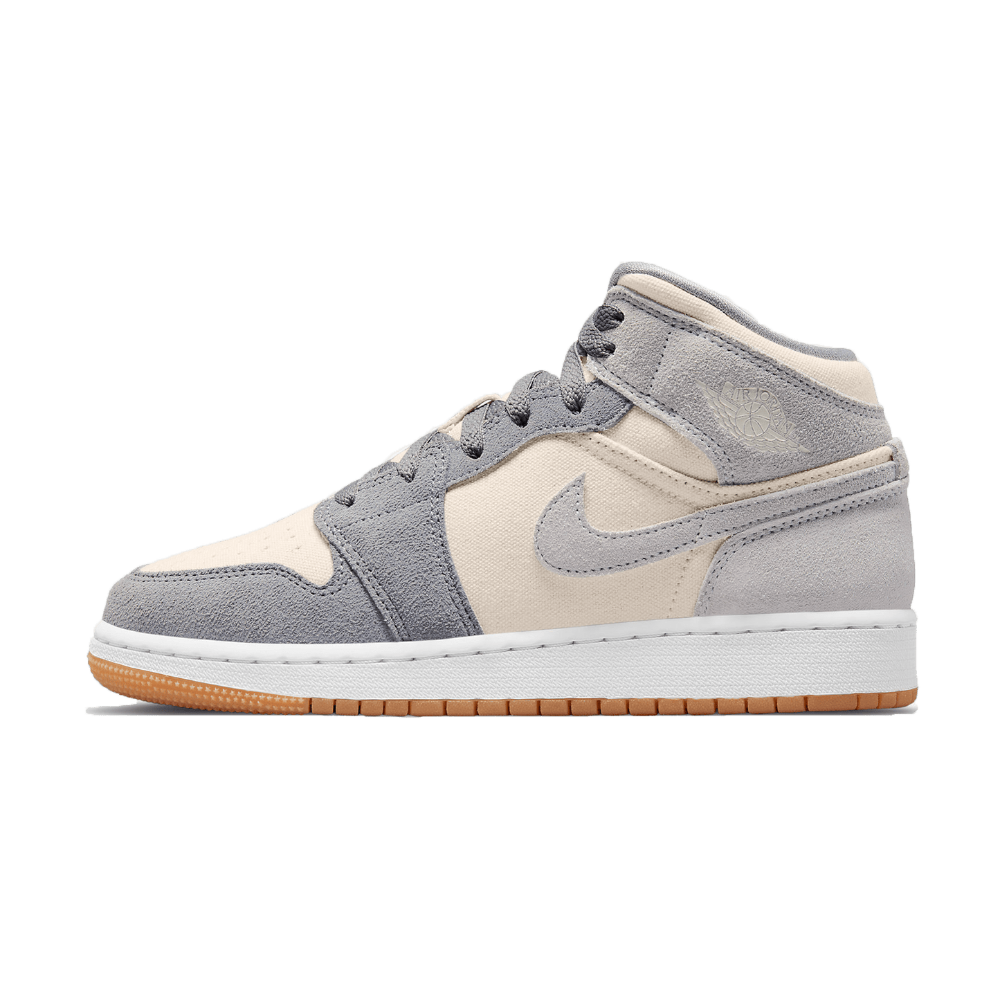 Air Jordan 1 Mid GS 'Coconut Milk Particle Grey' - Kick Game