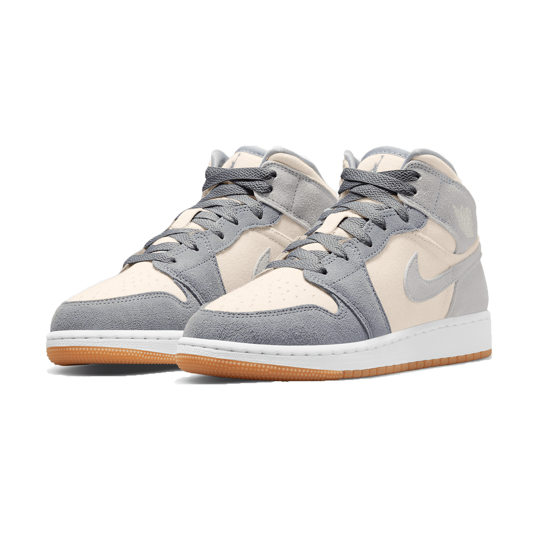 Air Jordan 1 Mid GS 'Coconut Milk Particle Grey' - Kick Game