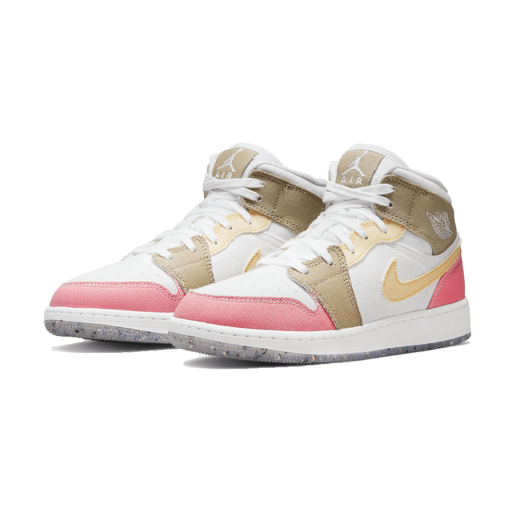 Air Jordan 1 Mid GS Pink Tan - Kick Game