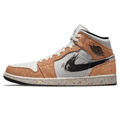 Air Jordan 1 Mid SE 'Brushstroke Paint Splatter' - Kick Game