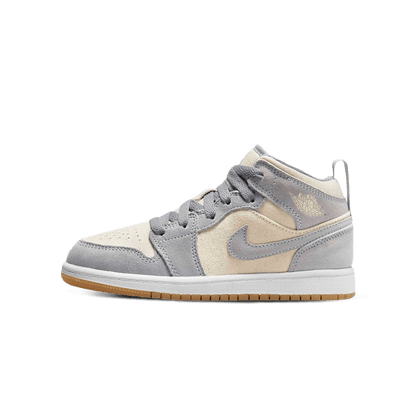 Air Jordan 1 Mid SE PS 'Coconut Milk Particle Grey' - Kick Game