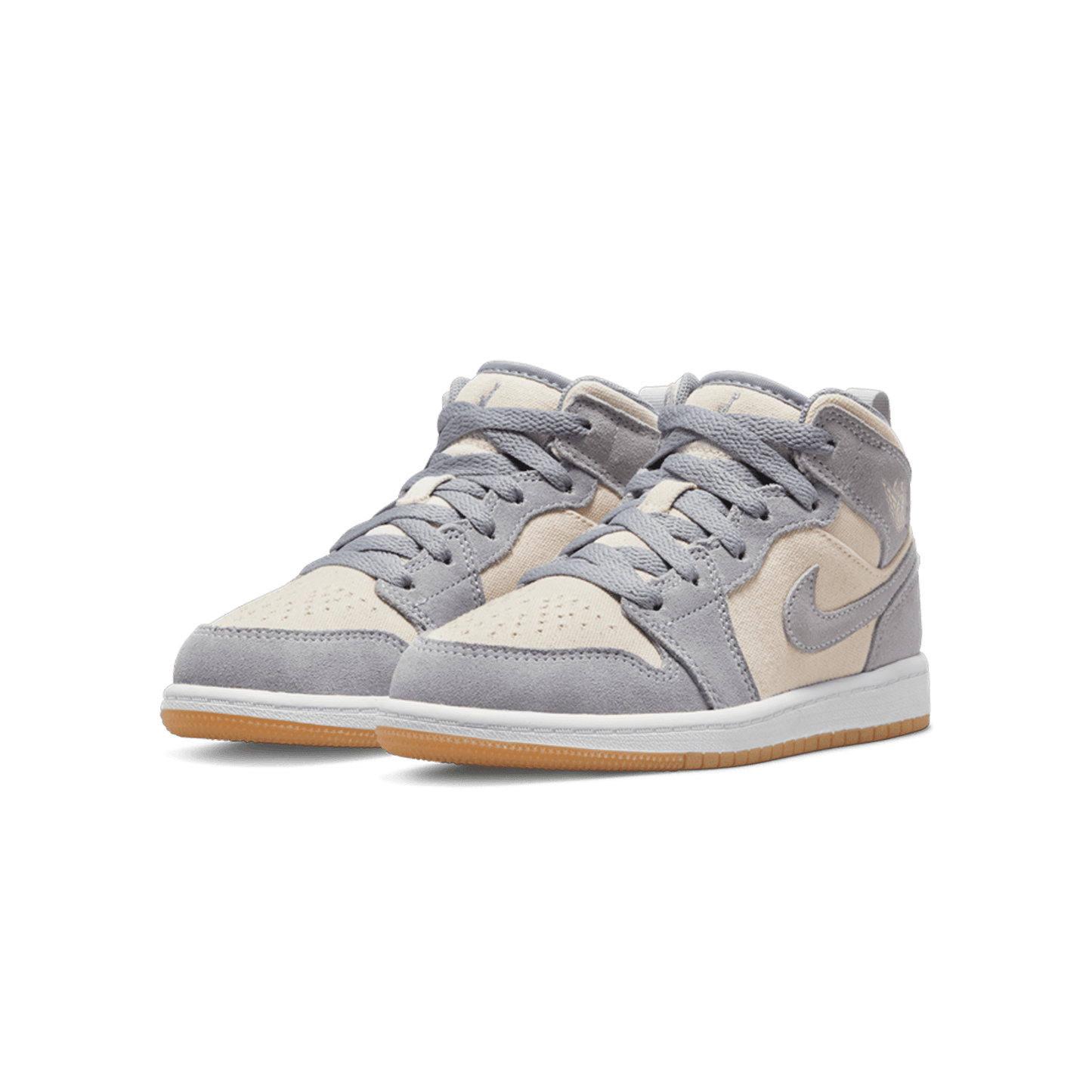 Air Jordan 1 Mid SE PS 'Coconut Milk Particle Grey' - Kick Game