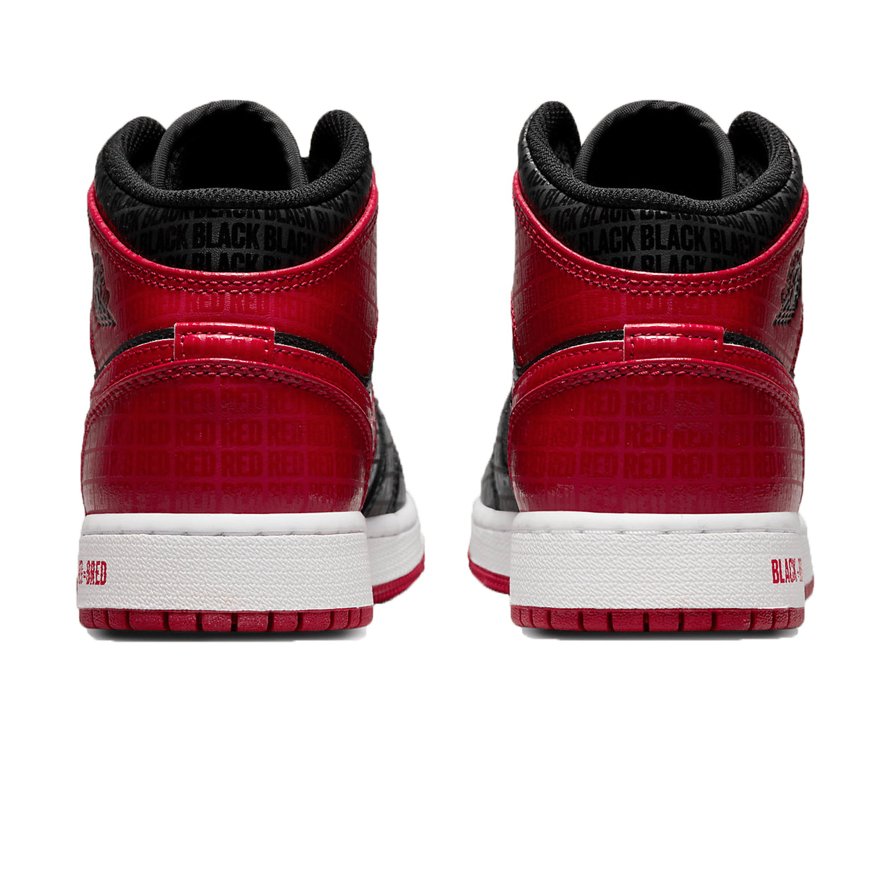 Air Jordan 1 Mid SS GS 'Black + Red = Bred' - Kick Game