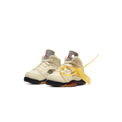 Off-White x Air Jordan 5 Retro SP TD 'Sail' - Kick Game