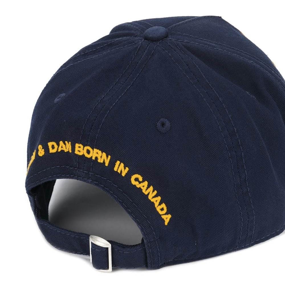DSQUARED2 Canadian Patch Baseball Cap Navy - Kick Game