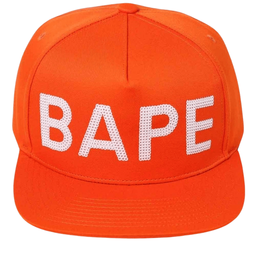 Bape Sequin Snap Back Cap Orange - JuzsportsShops