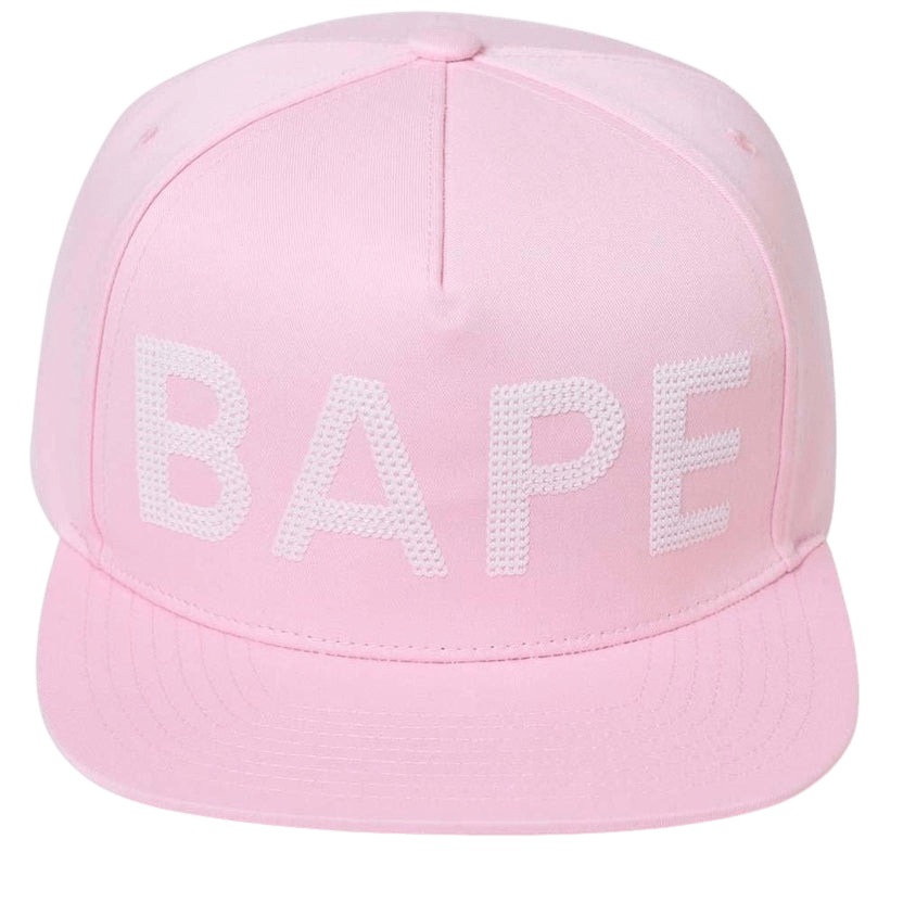 Bape Sequin Snap Back Cap Pink - Kick Game