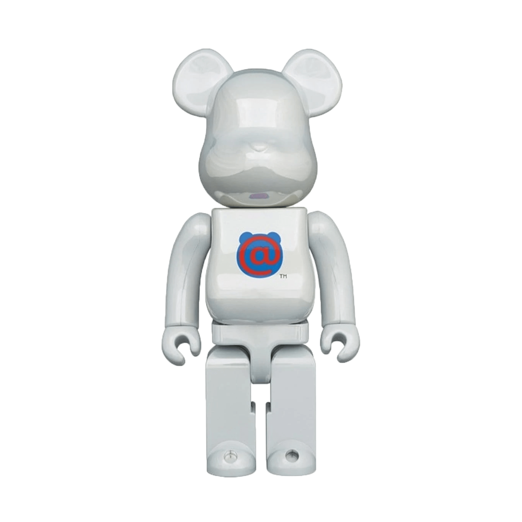 Bearbrick 20th Anniv. 1st Model 1000% White Chrome - Kick Game