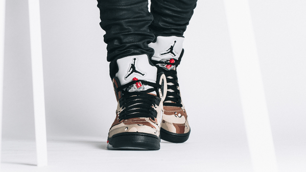 AIR JORDAN 5 RETRO SUPREME "SUPREME" CAMO - Kick Game