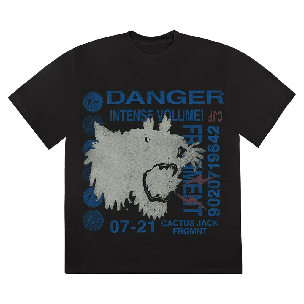 Cactus Jack by Travis Scott For Fragment Danger Tee 'Black Cactus Jack by Travis Scott For Fragment Danger Tee 'Black