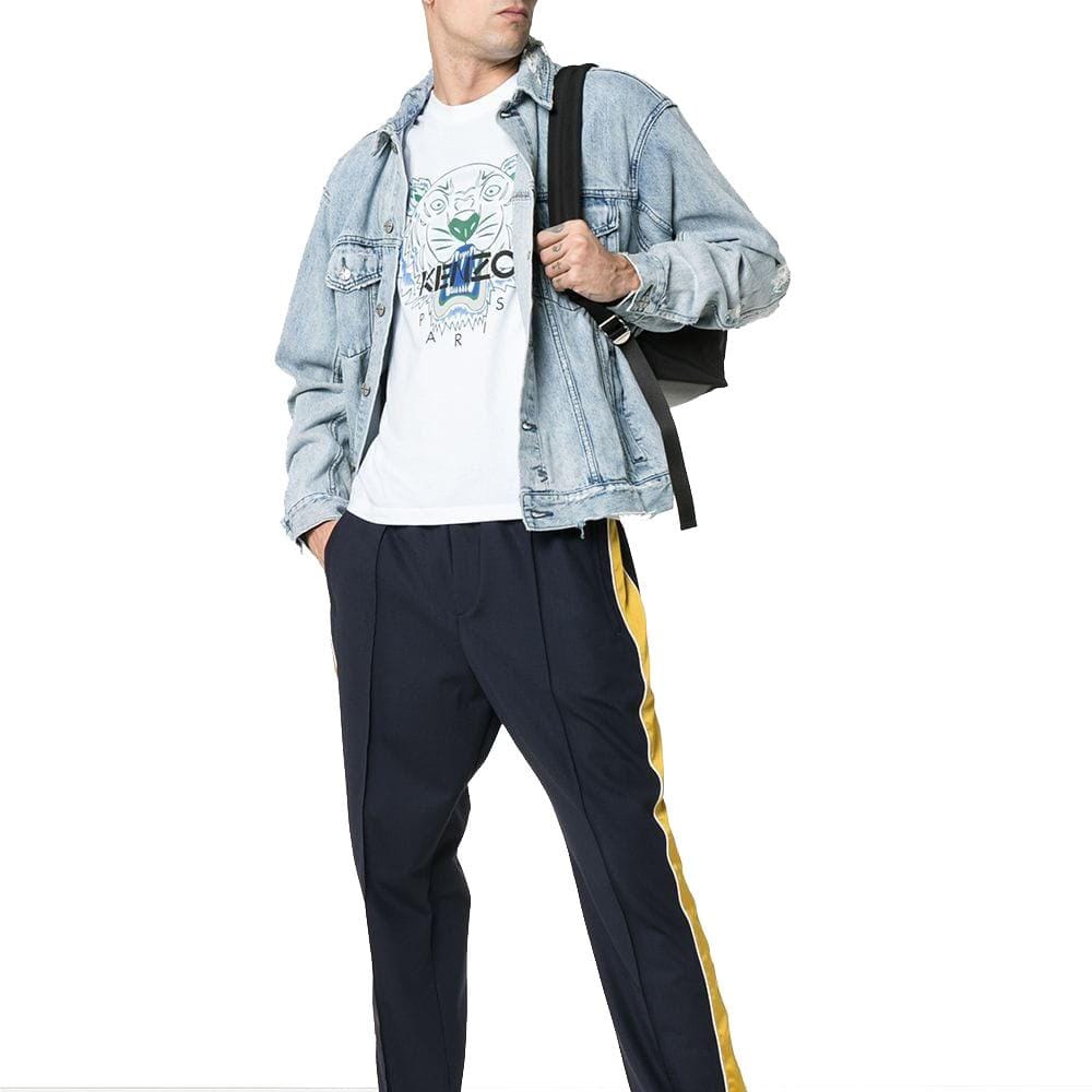 Kenzo Cotton Tiger Logo T-Shirt White - Kick Game