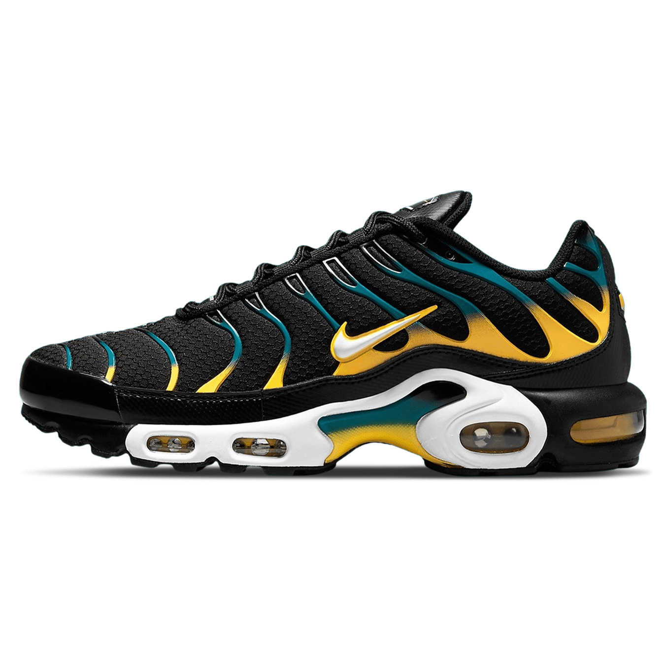Nike Air Max Plus 'Black University Gold Spruce' - Kick Game