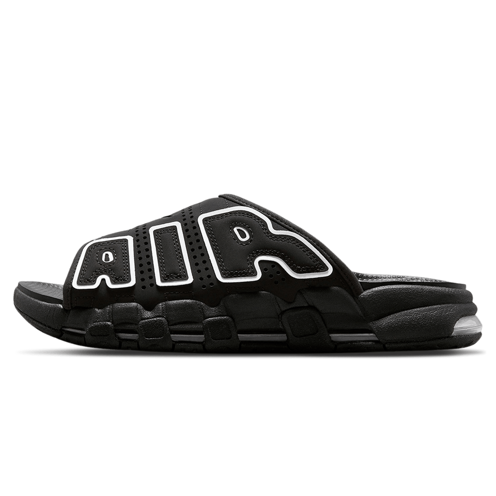 Nike Air More Uptempo Slide ‘Black - Black Sole’ - Kick Game