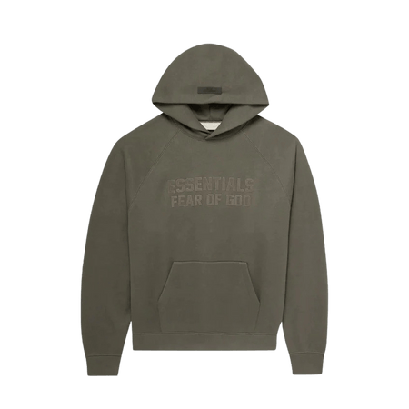 Fear of God Essentials Hoodie 'Dark Green' — Kick Game