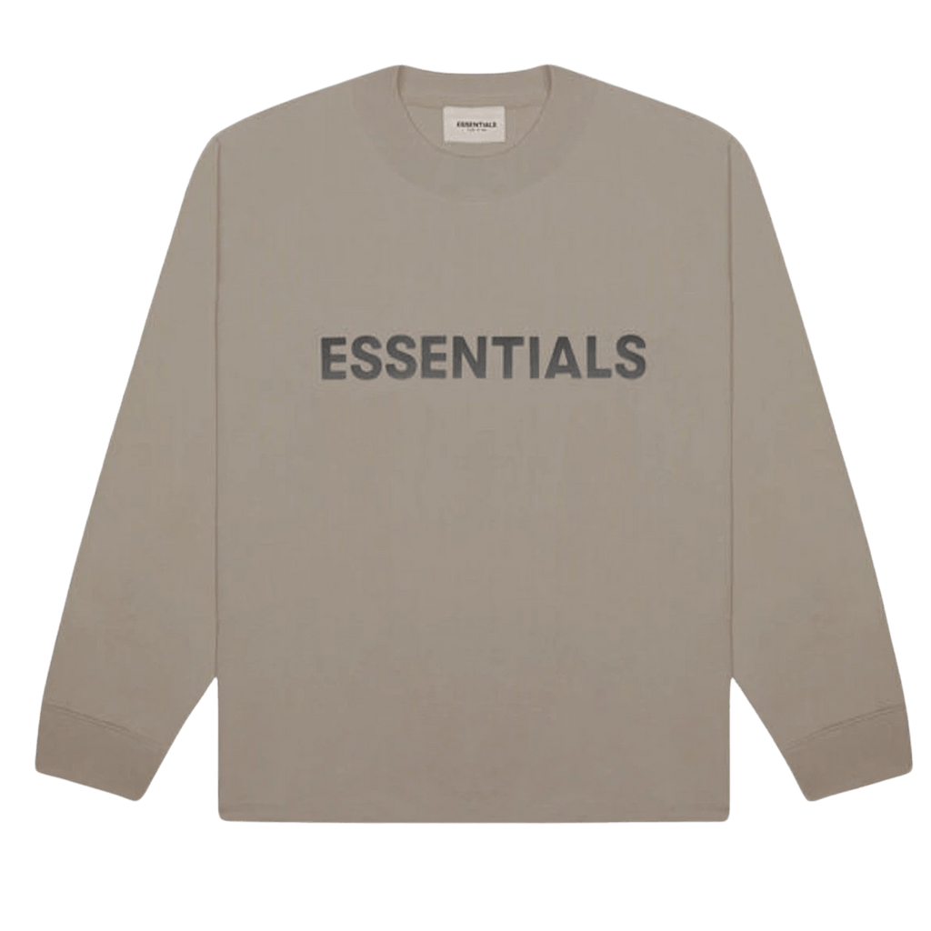 Fear of God Essentials Long-Sleeve Tee 'Taupe' - Kick Game
