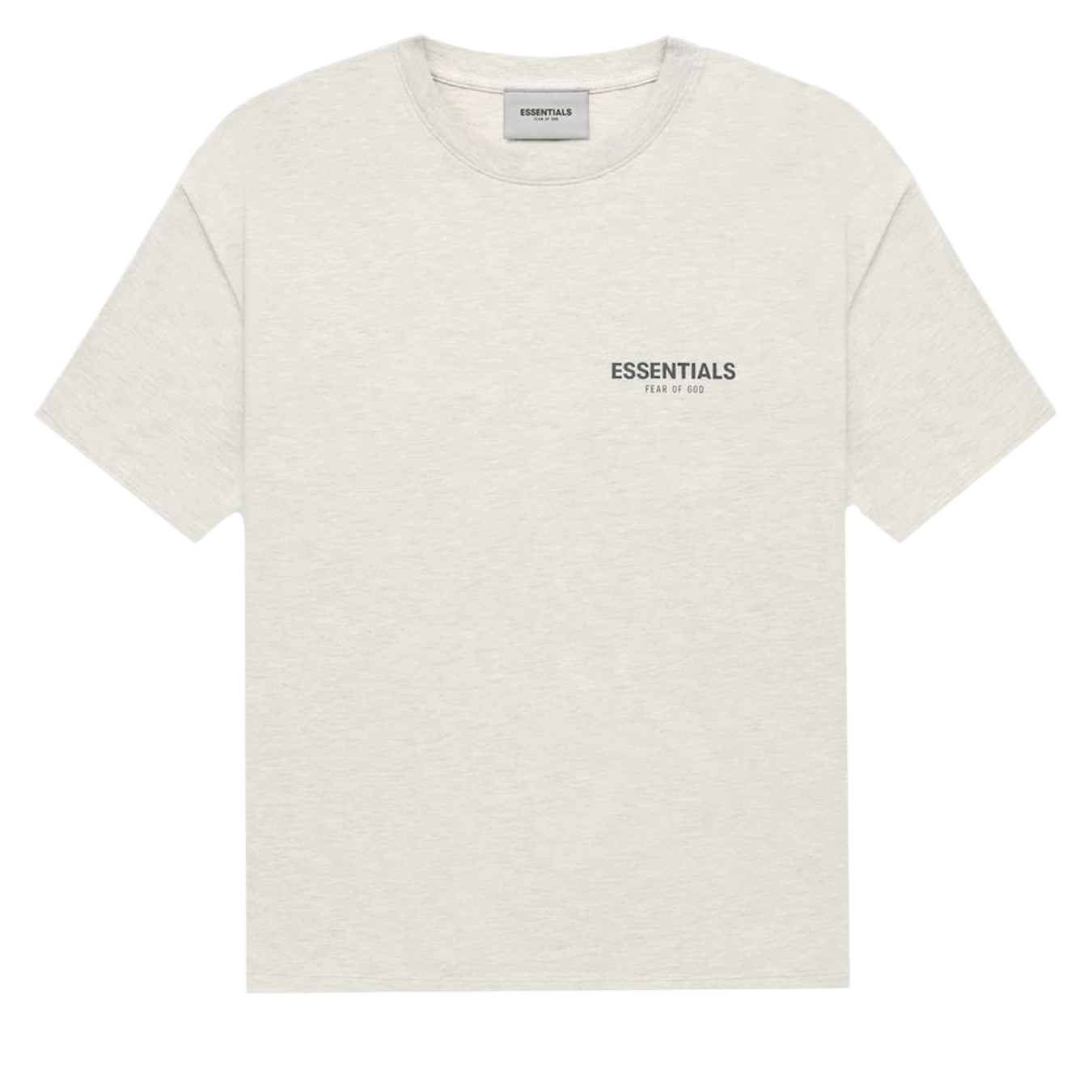 Fear of God Essentials Short-Sleeve Tee 'Light Heather Oatmeal' - Kick Game