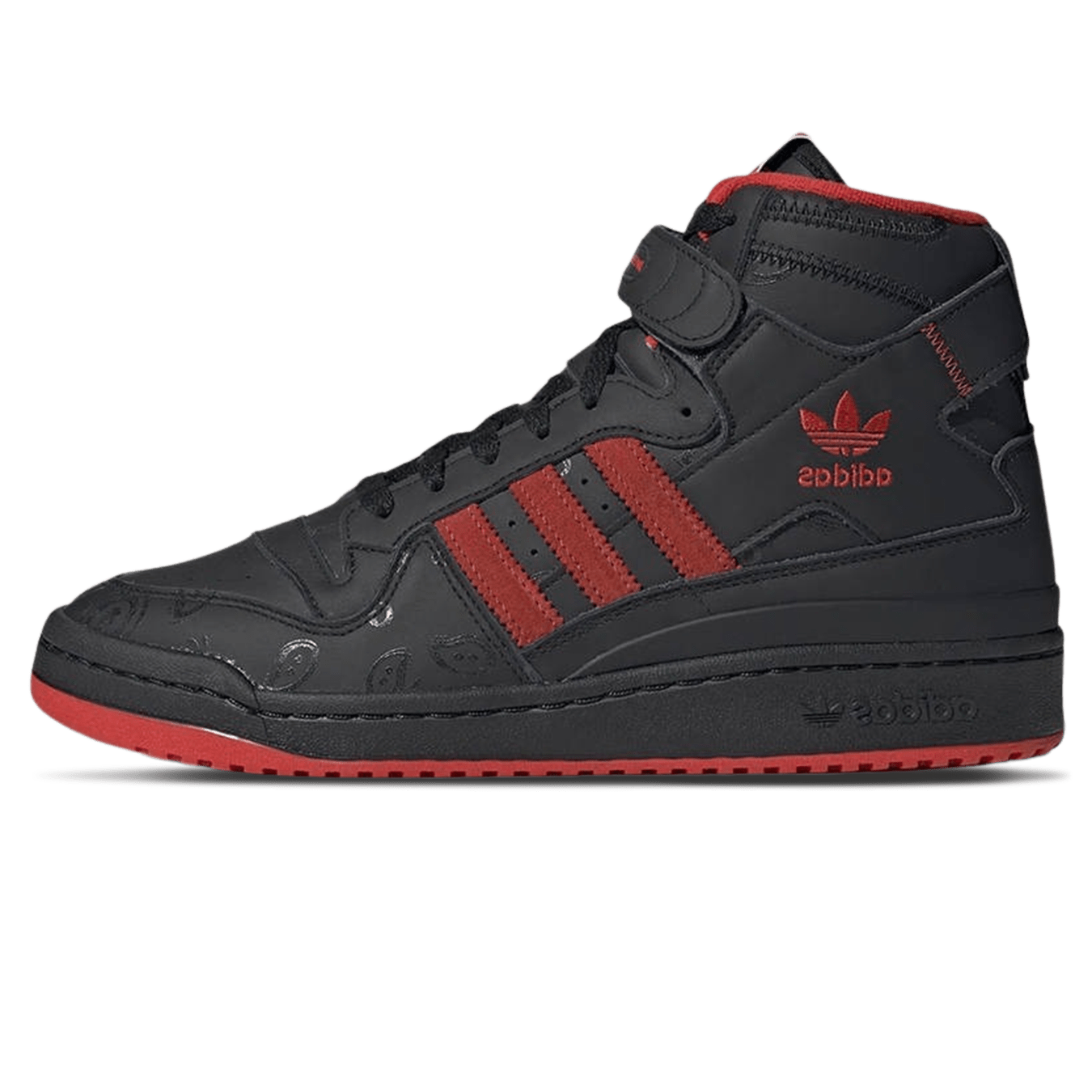 KSI x adidas Forum High 'Black Red Paisley' - Kick Game