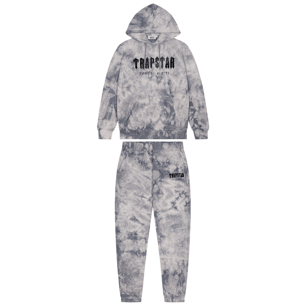 Trapstar Chenille Decoded Hooded Tracksuit-Allover Tie Dye - Kick Game