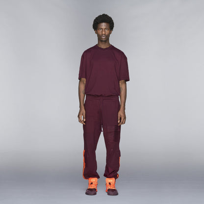 adidas Ivy Park Cargo Sweatpants Maroon/Solar Orange - Kick Game