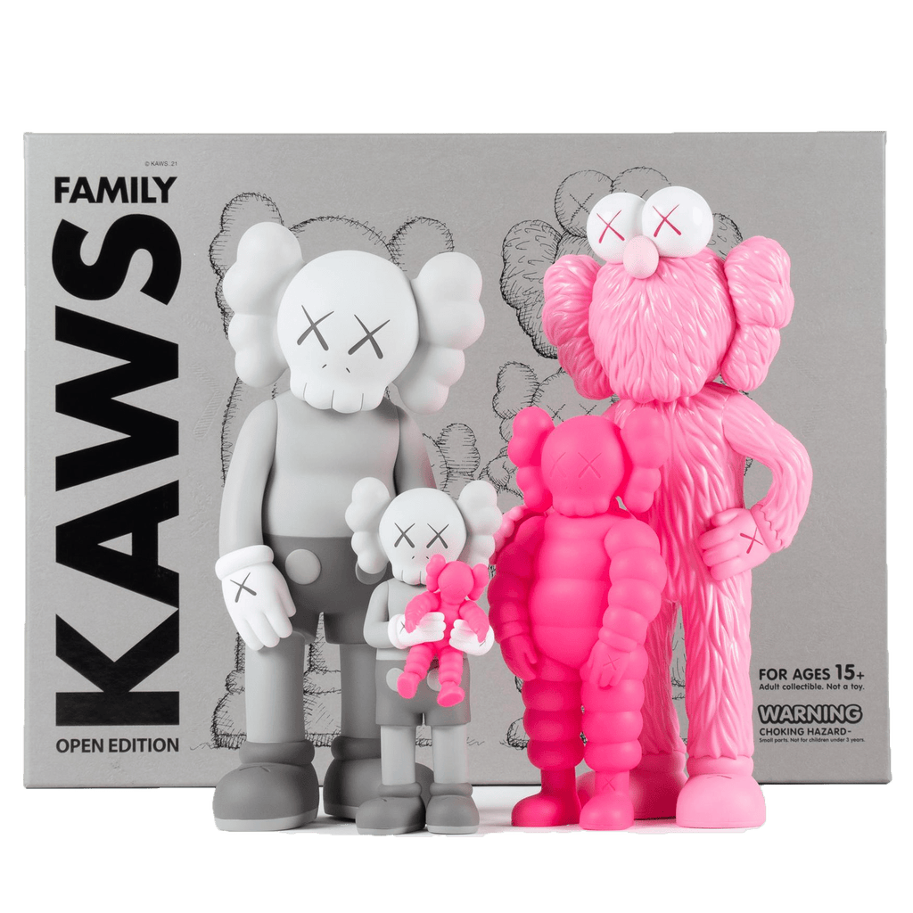 KAWS Family Vinyl Figures Grey/Pink - Kick Game