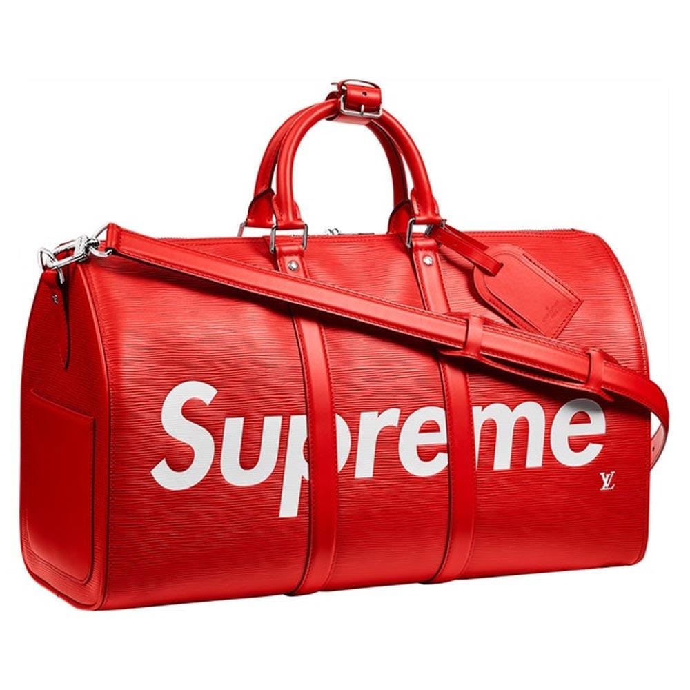 Louis Vuitton x Supreme Keepall Bandouliere Epi 45 Red - Kick Game