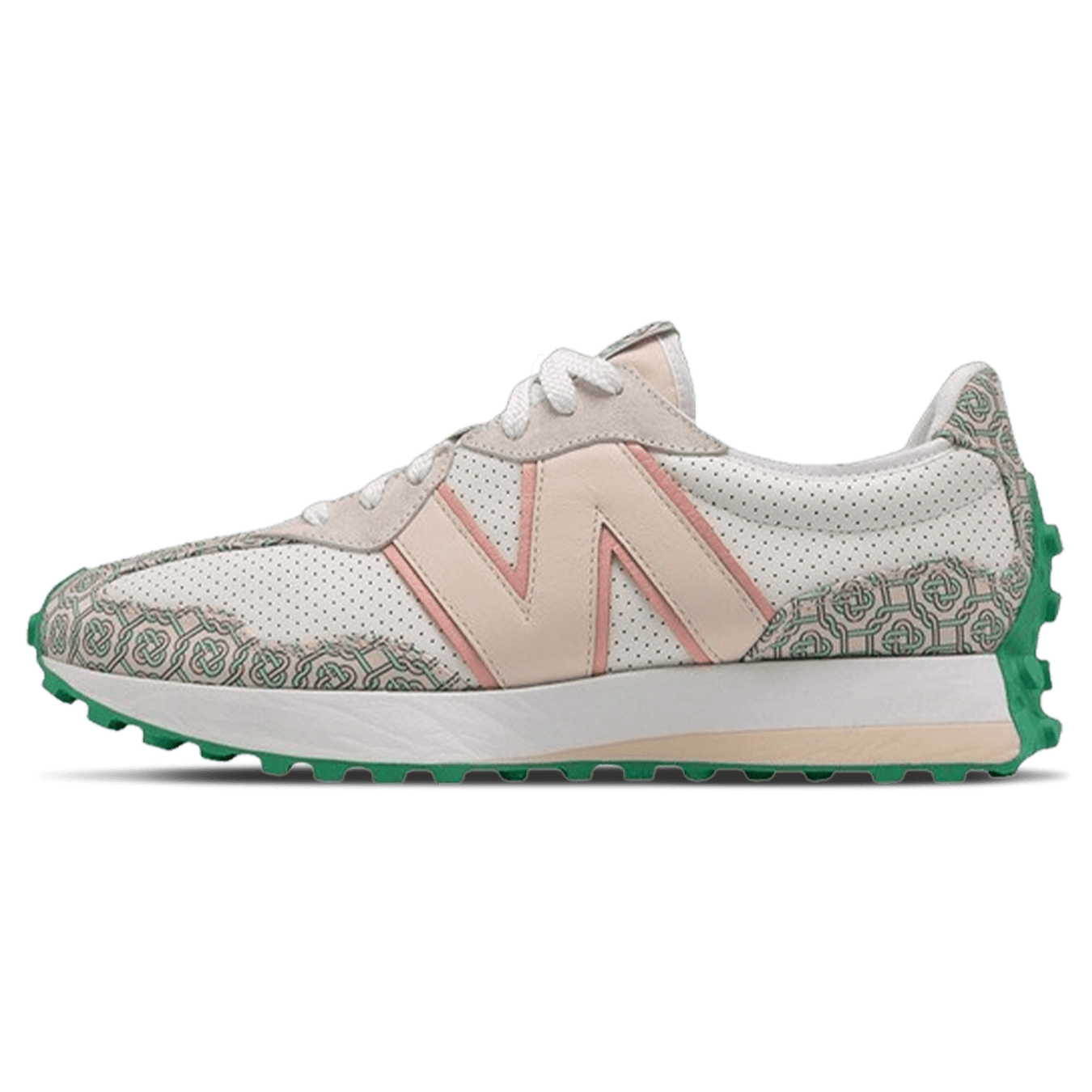 new balance 327 snow white with rumba red
