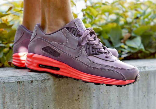 Nike Air Max Lunar 90 Prm Mahogany Bright Crimson QS - Kick Game