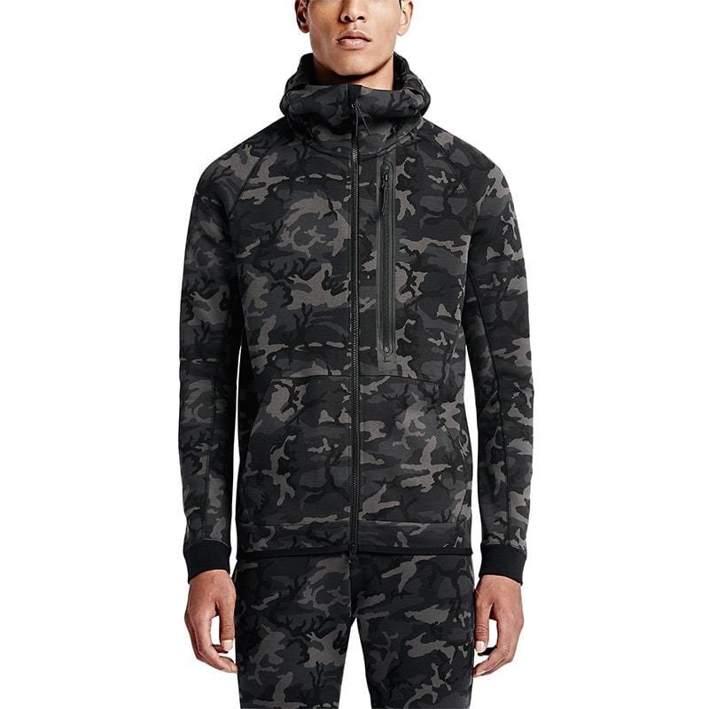 NIKE TECH FLEECE MEN'S HOODIE - Medium Ash Black - Kick Game