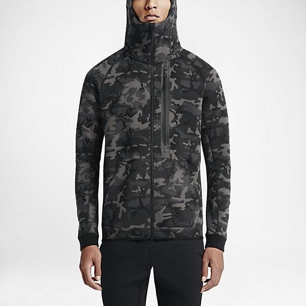 NIKE TECH FLEECE MEN'S HOODIE - Medium Ash Black - Kick Game