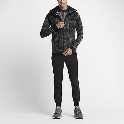 NIKE TECH FLEECE MEN'S HOODIE - Medium Ash Black - Kick Game