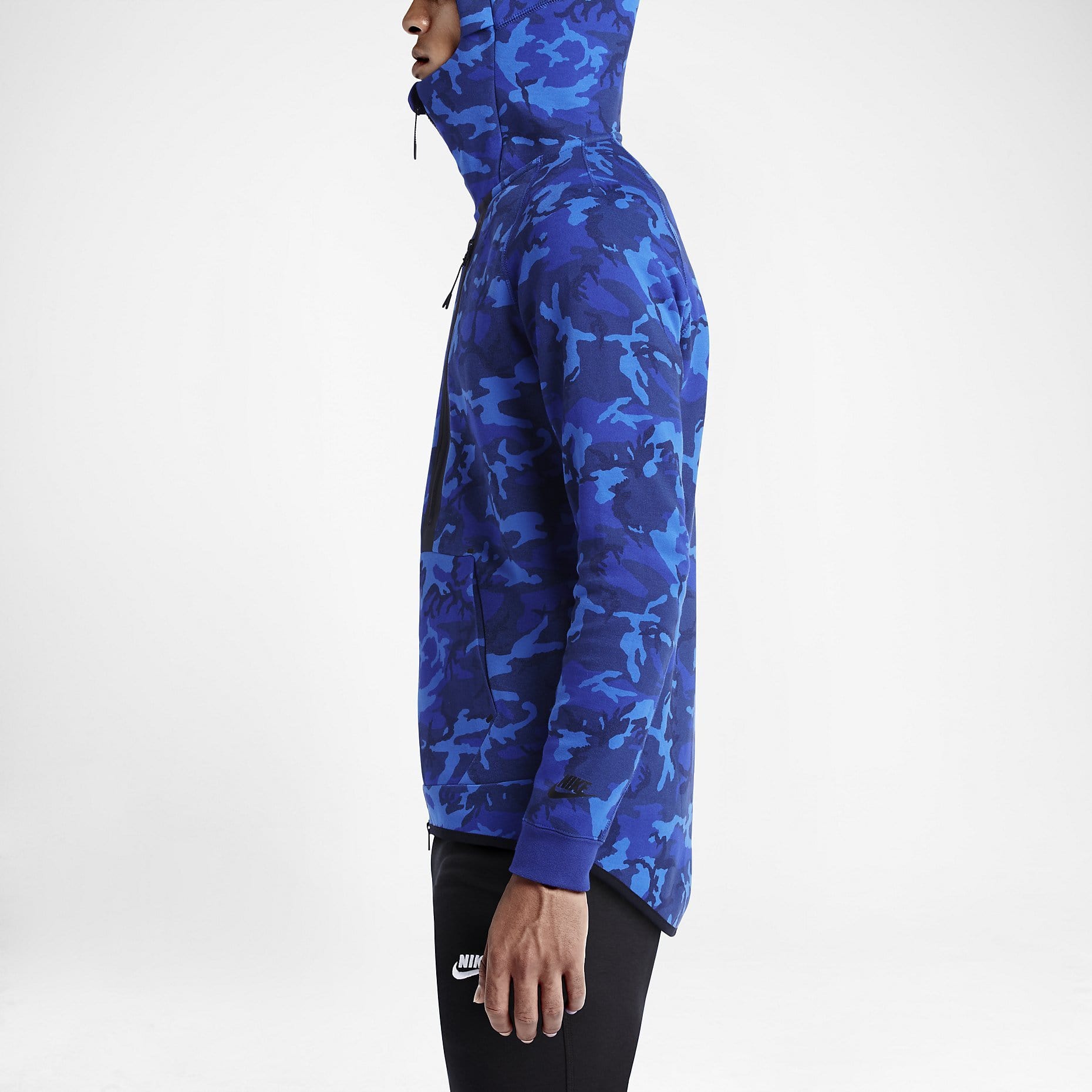 NIKE TECH FLEECE MEN'S HOODIE - BLUE CAMO - Kick Game
