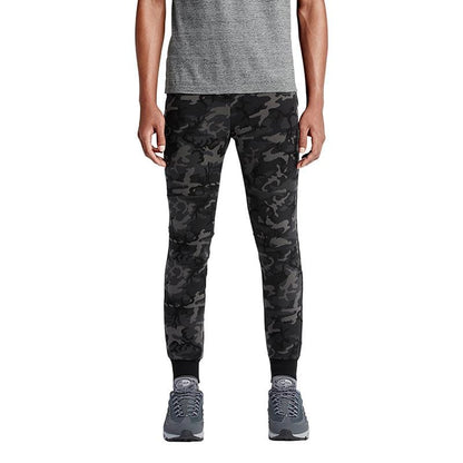 NIKE TECH FLEECE CAMO MEN'S TROUSERS - Medium Ash Black - Kick Game