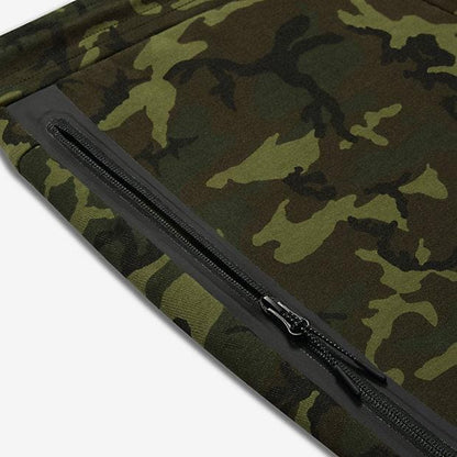 NIKE TECH FLEECE CAMO MEN'S TROUSERS - Sequoia Black - Kick Game