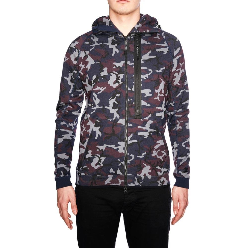 NIKE TECH FLEECE CAMO AW77 HOODIE - Kick Game