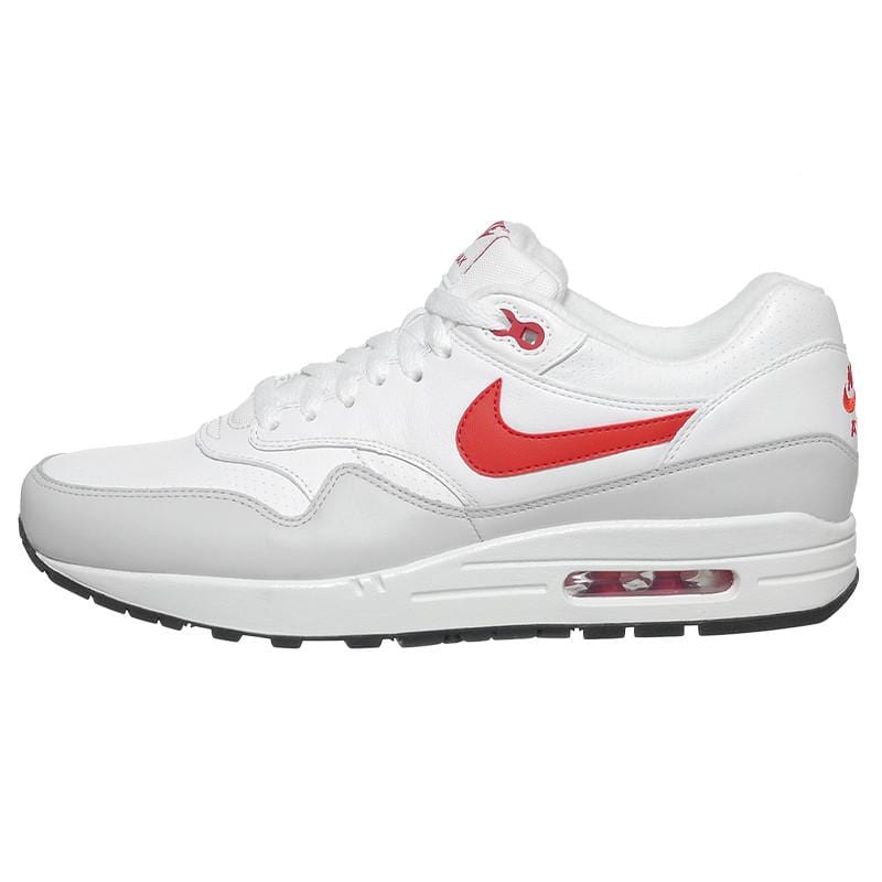 Nike Air Max 1 'Leather' White-University Red - Kick Game