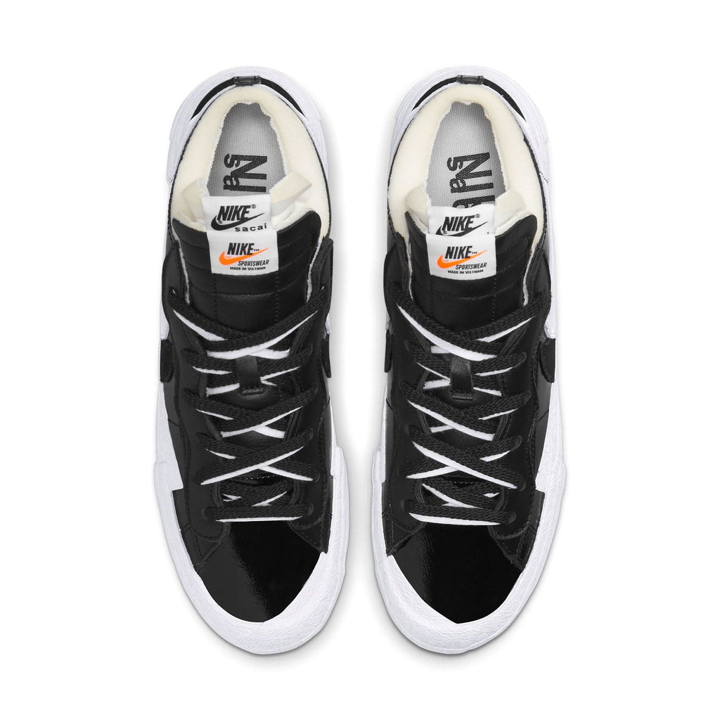 Nike Blazer Low Sacai Black Patent Leather DM6443 001 3