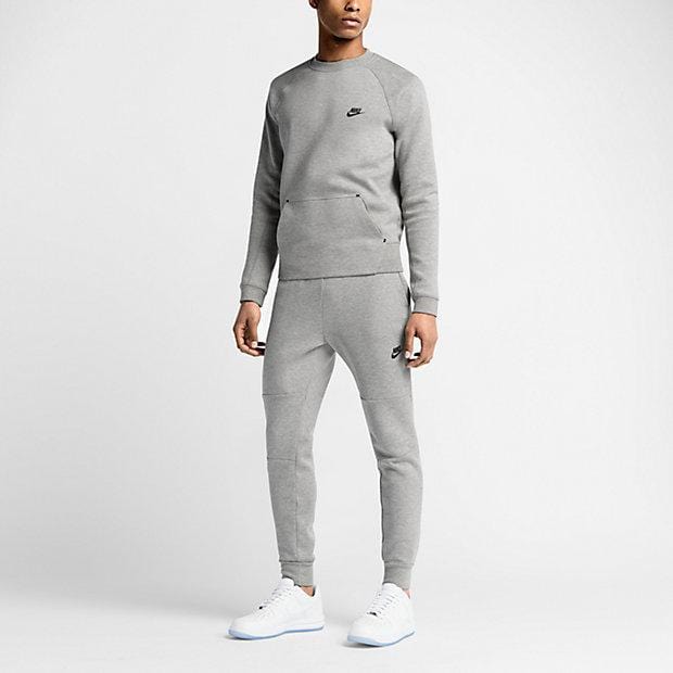 NIKE TECH FLEECE MEN'S TROUSERS - Medium Grey-Black - Kick Game